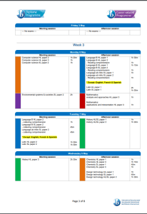 IB Date Sheet 2024