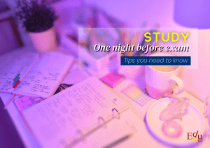 How to study one night before exam ? | Tips you need to know