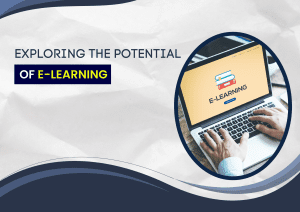 Exploring the Potential of E-Learning for Students in India