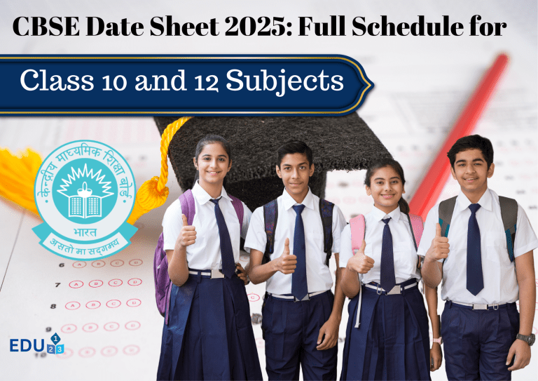 CBSE Date Sheet 2025: Full Schedule for Class 10 and 12 Subjects