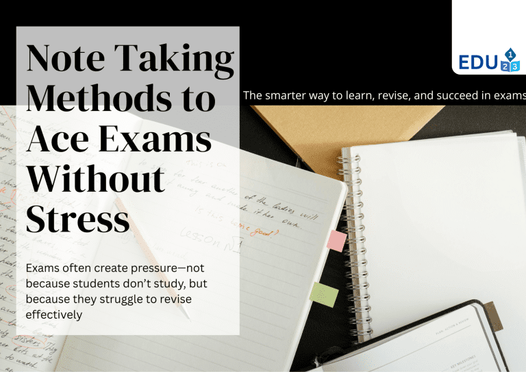 Note Taking Methods to Ace Exams Without Stress